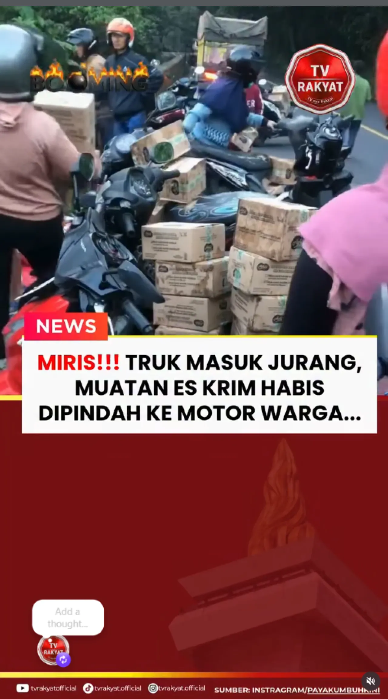 Miris! Truk Ekspedisi Es Krim Masuk Jurang di Silaiang, Muatan Diambil Warga — News